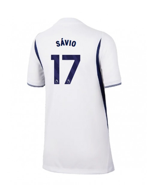 Tottenham Hotspur Savio #17 Replika Hemmakläder Dam 2026-27 Kortärmad Tottenham Hotspur Savio #17 Replika Hemmakläder Dam 2026-27 Kortärmad
